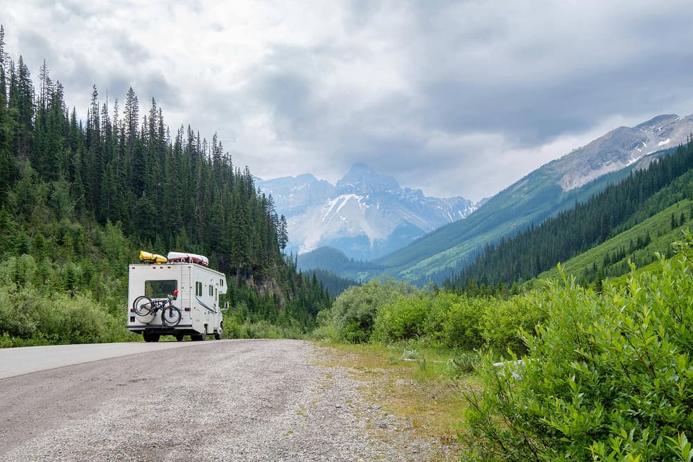 RV campground scenic view